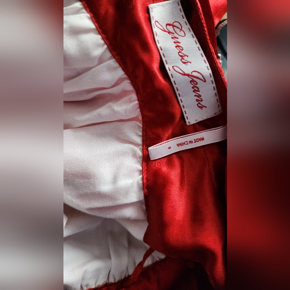 Red & White Floral Dress Sz 9 - Picture 5 of 6